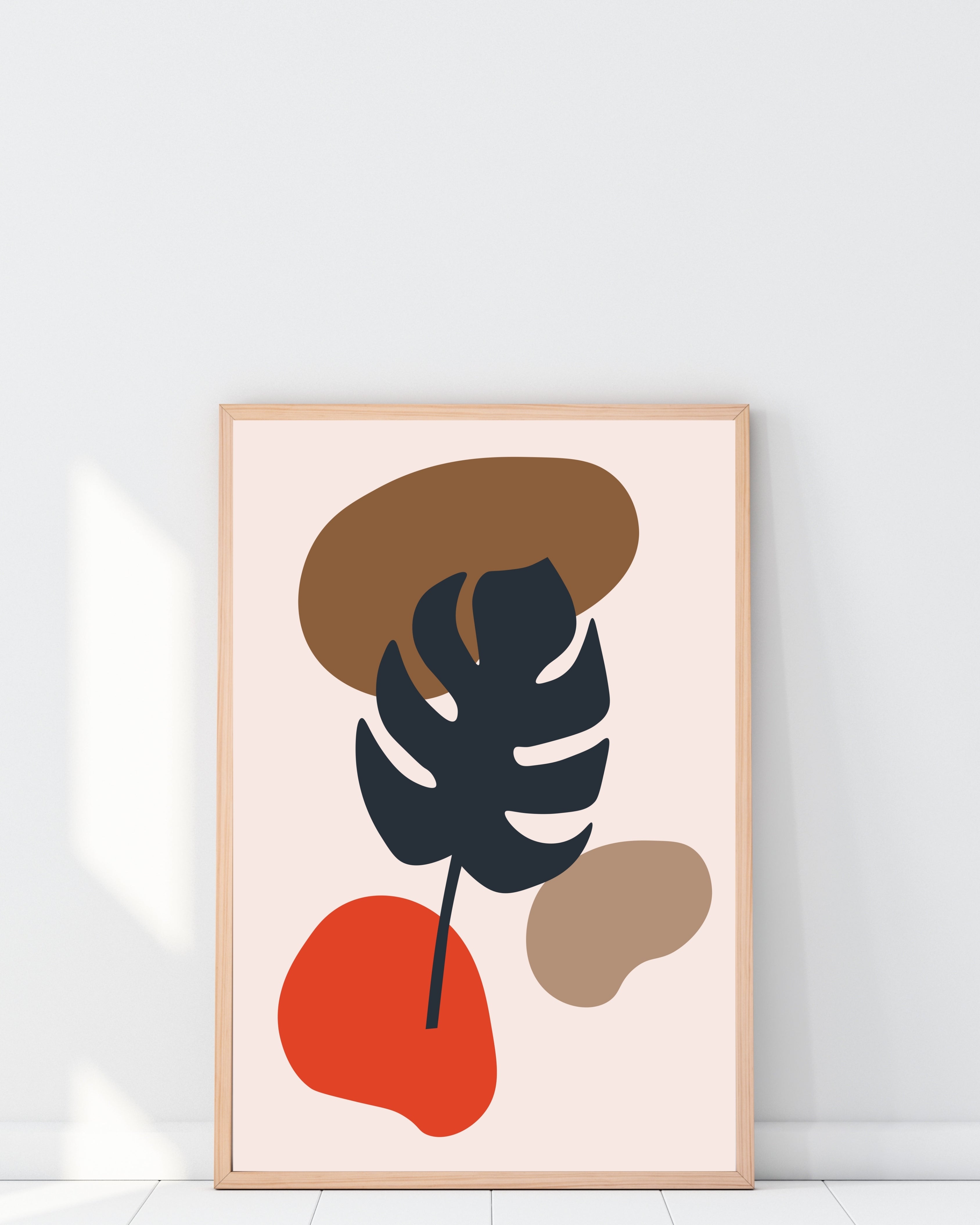 Bold Monstera Abstract Wall Art Print