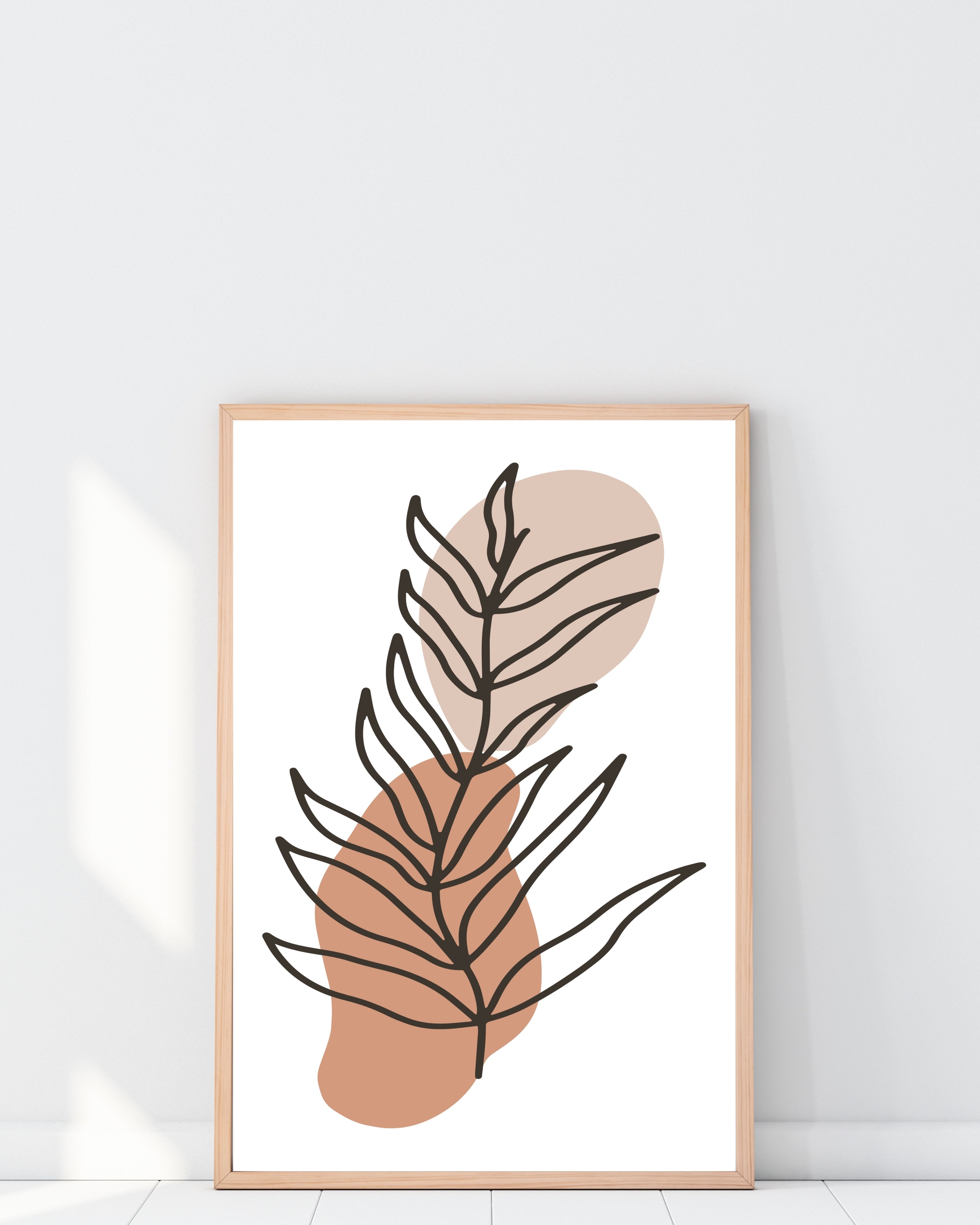 Abstract Botanical Line Art Wall Print