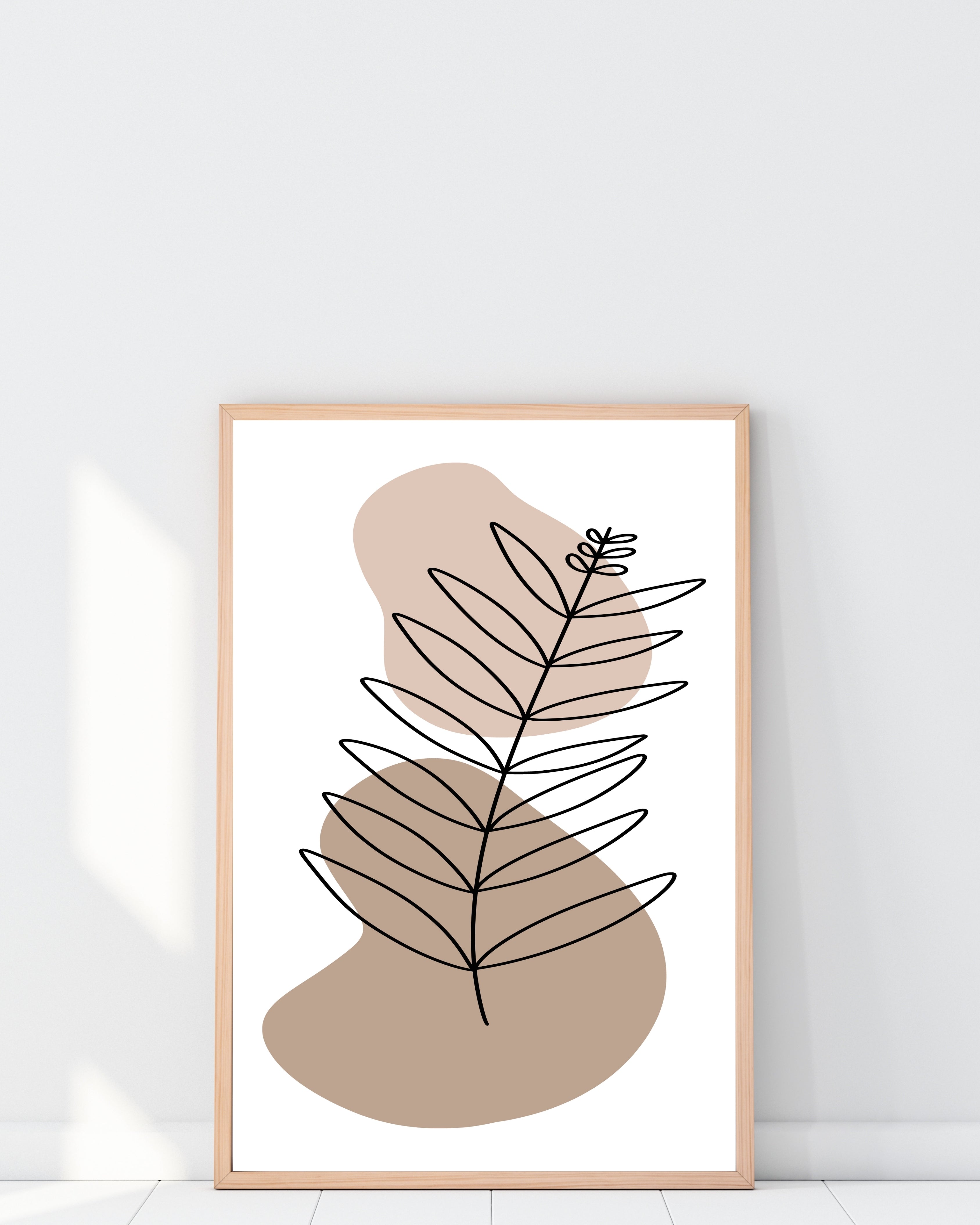 Minimalist Botanical Line Art Wall Print