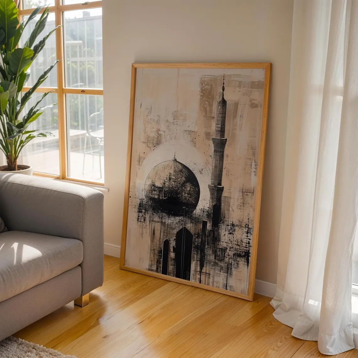 Islamic Wall Art Set – Kaaba & Masjid-e-Nabwi