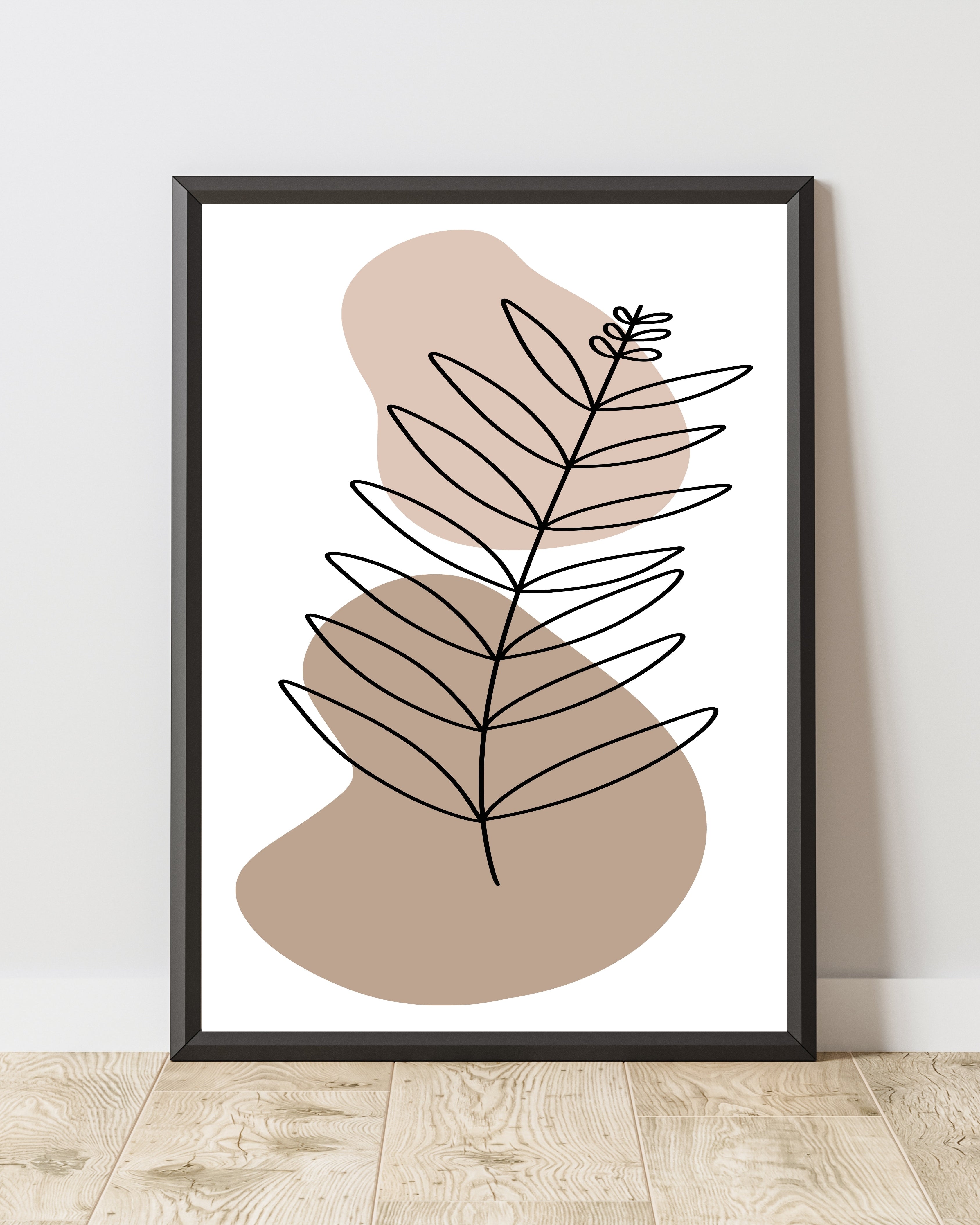 Minimalist Botanical Line Art Wall Print