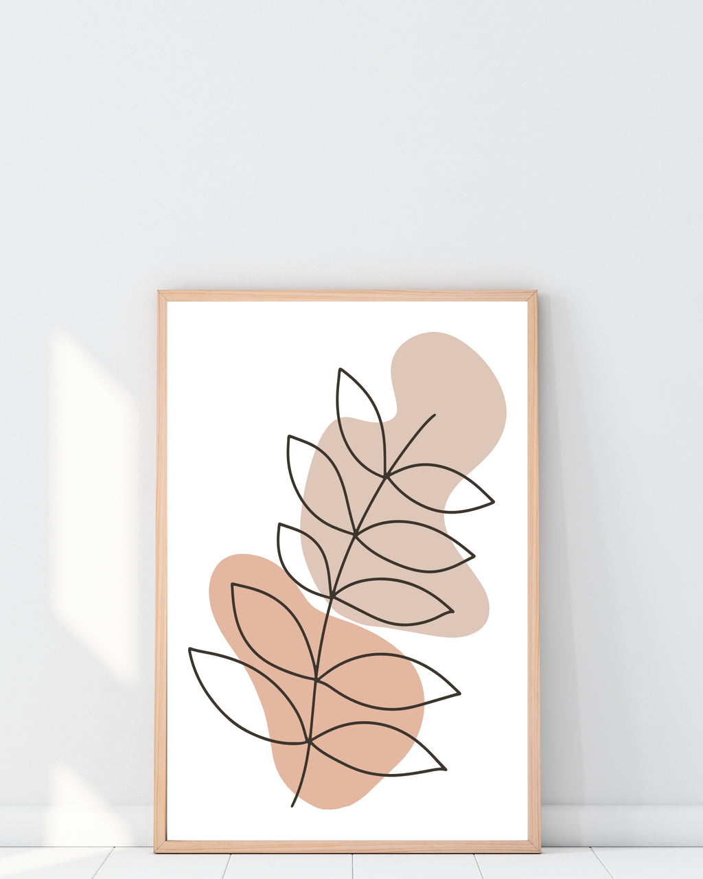 Minimalist Leaf Abstract Wall Art Print