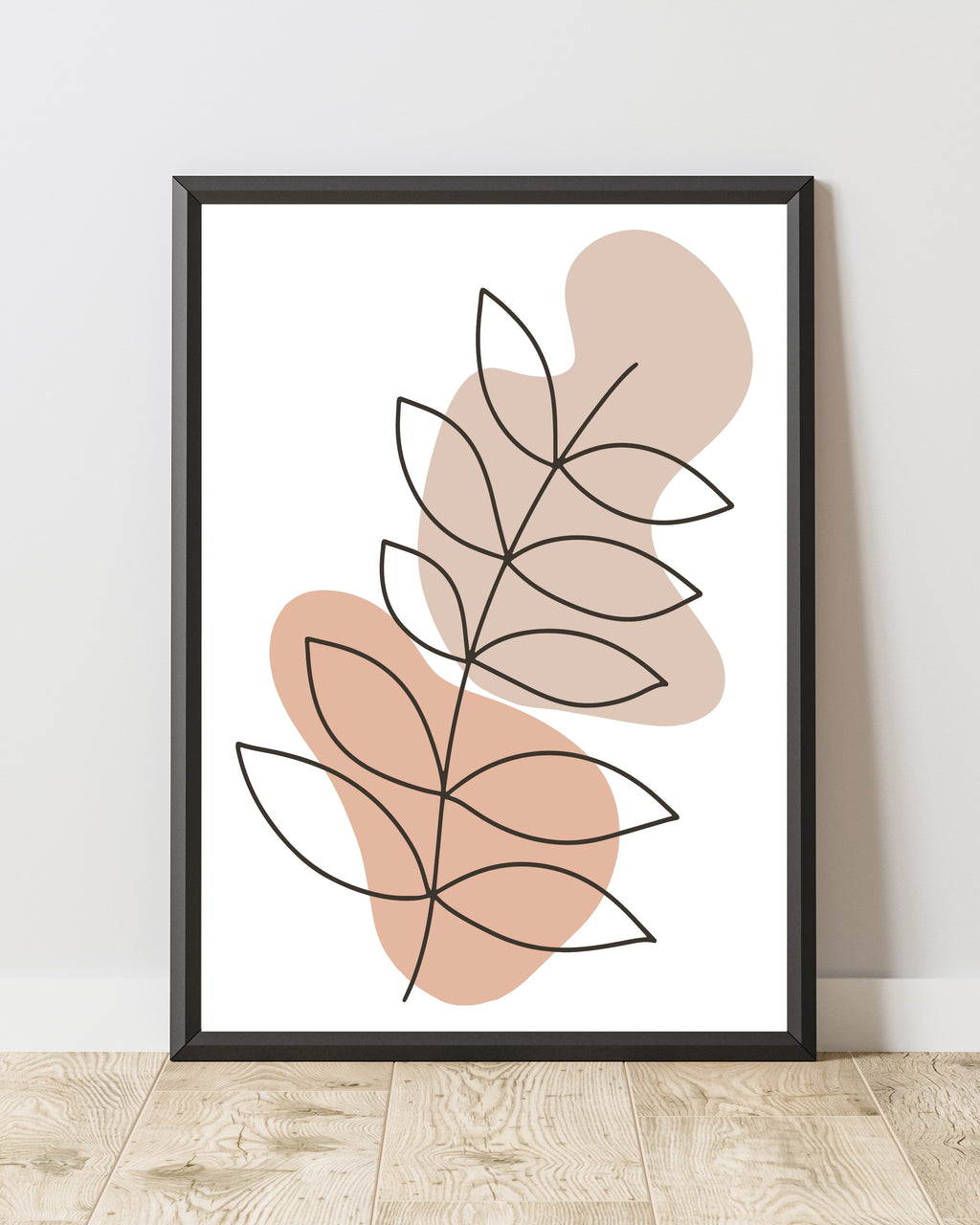 Minimalist Leaf Abstract Wall Art Print