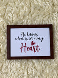 He Knows What Is In Every Heart | Islamic Wall Frame