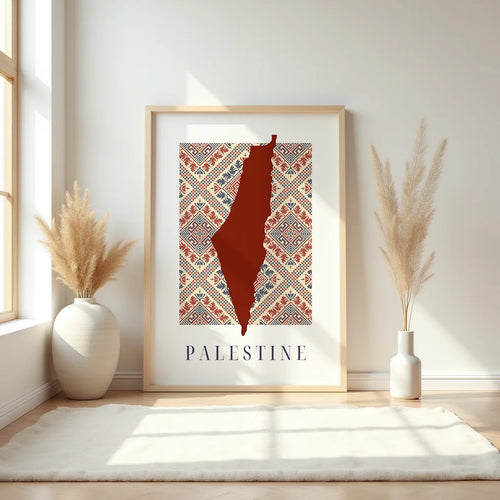 Palestine Tatreez Map
