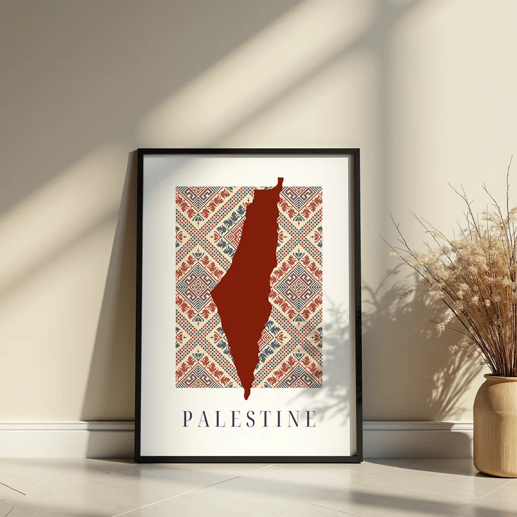 Palestine Tatreez Map