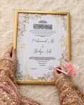 Personalised Nikah Certificate Frame - 02