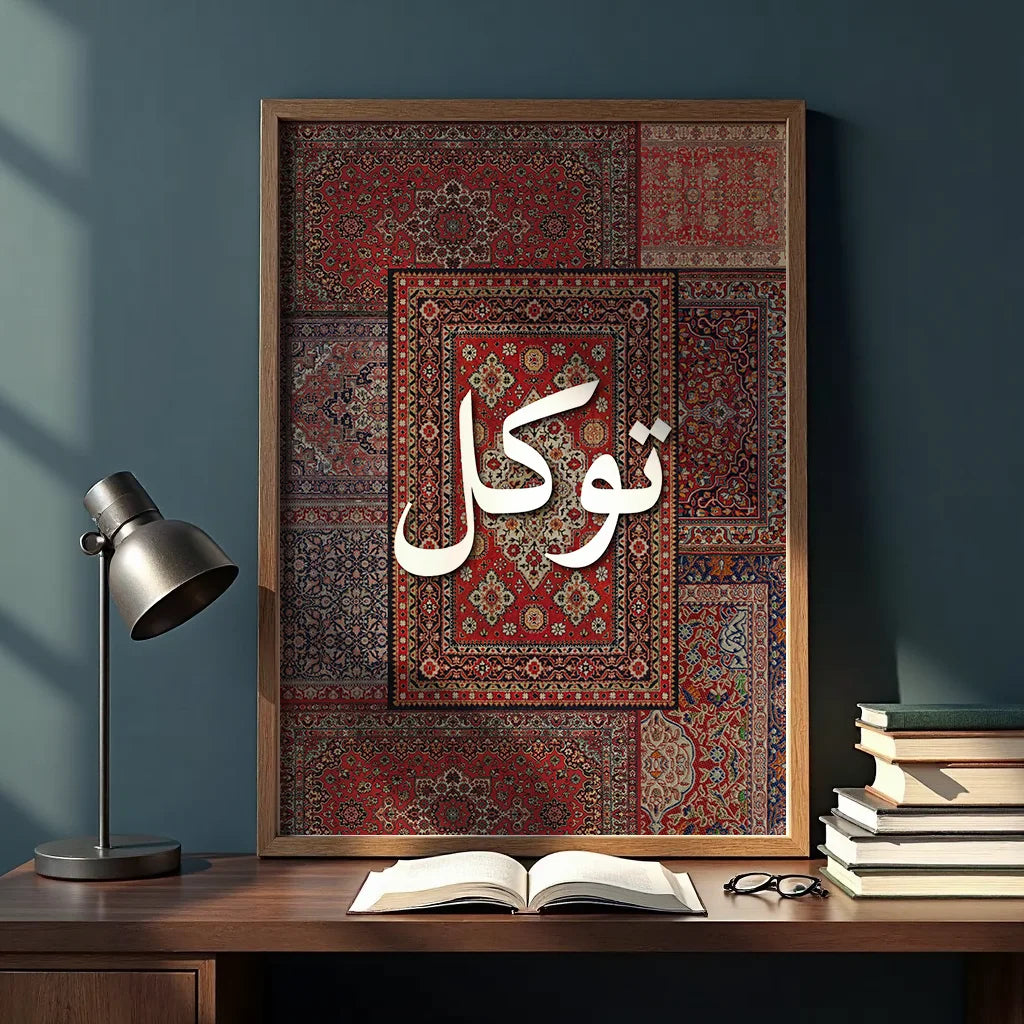 Sabr, Shukr, Tawakkul Persian Rug Art Set