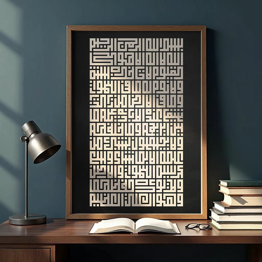 Square Kufic Ayat-ul-Kursi